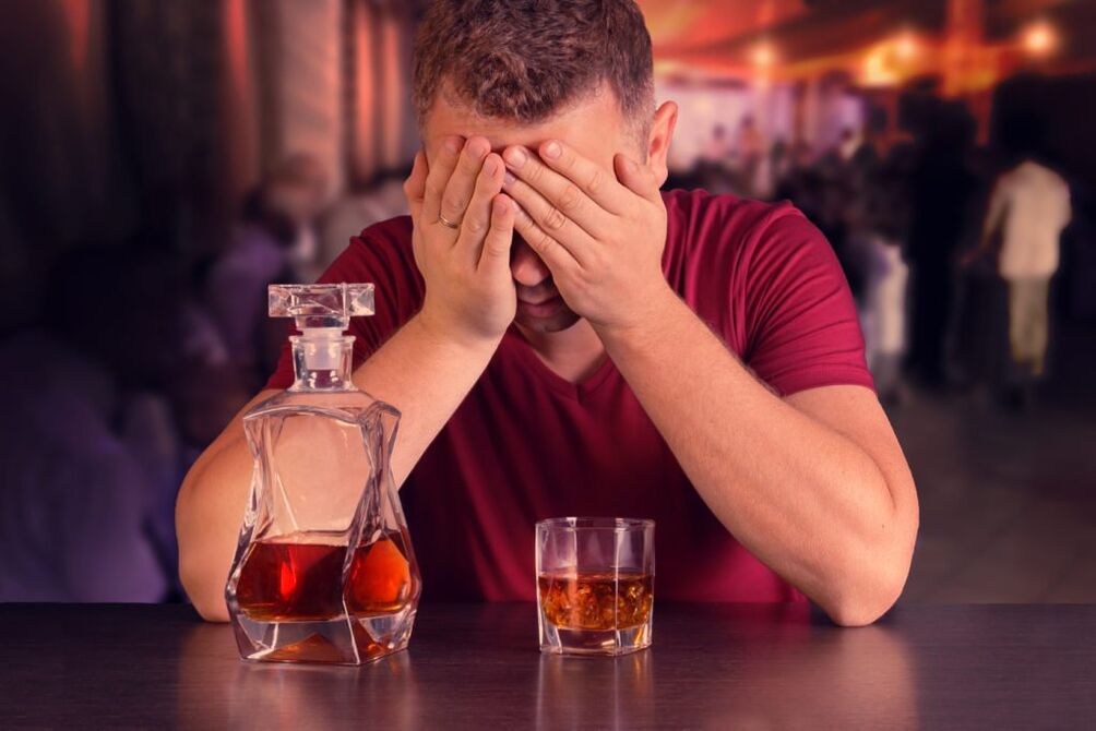alcohol consumption as a cause of suffocating prostatitis